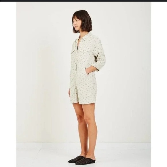 The Great Floral Button-Up Romper - Picture 3 of 11